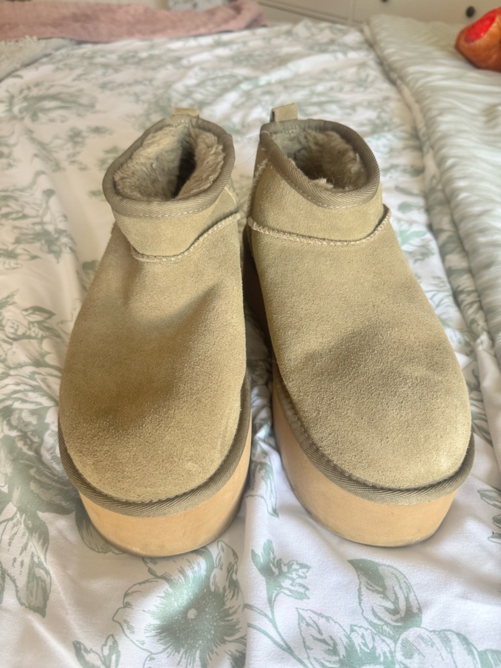 UGG Shearling-Lined Boot in Light Brown